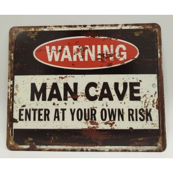 Man Cave bordjes 20 x 25 cm